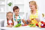 Preparing a fresh vegetables meal