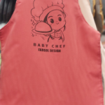 پیشبند بچگانه سه‌لایه طرح Baby Chef | Fargol Design